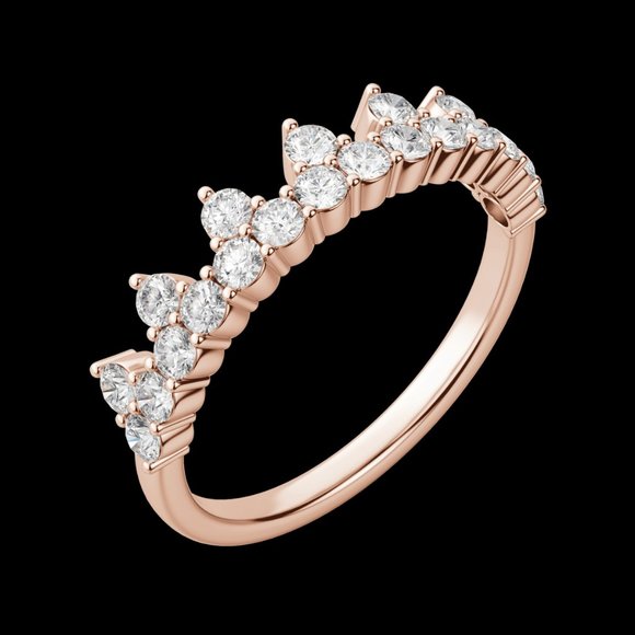 Crown Wedding Band - Picture 8 of 9